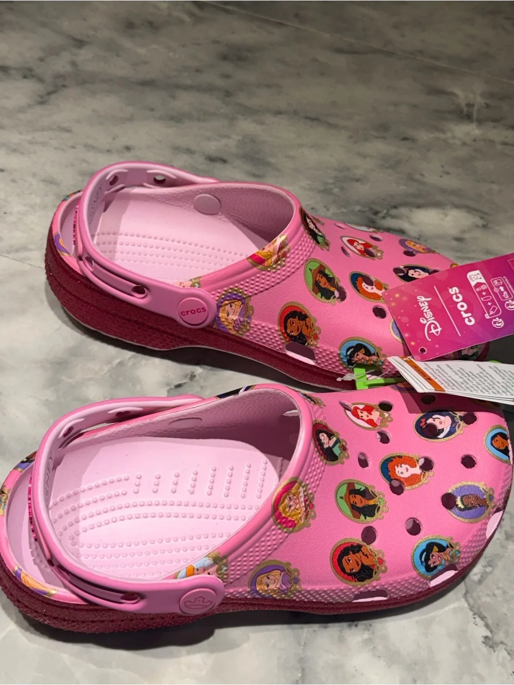 Kids' Pink Disney Princess Clog-Style Slip-Ons